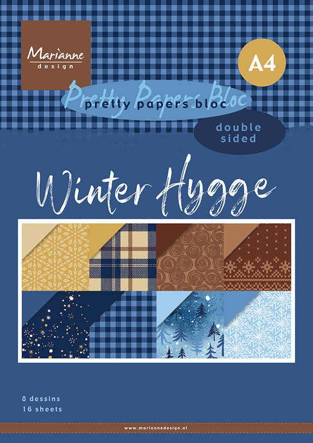 Marianne Design A4 Paper Pad - Winter Hygge — Ecstasy Crafts