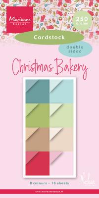 Marianne Design Blocs de papier 15x30cm - Christmas Bakery by Marleen