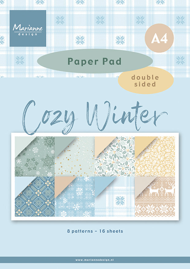 Marianne Design Cozy Winter - A4 - Paper Pad — Ecstasy Crafts
