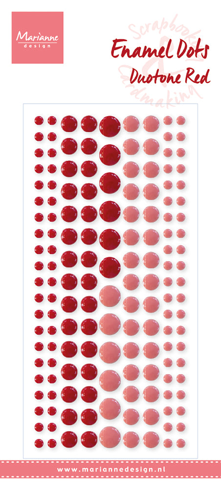 Marianne Design Enamel Dots - Duotone Red — Ecstasy Crafts