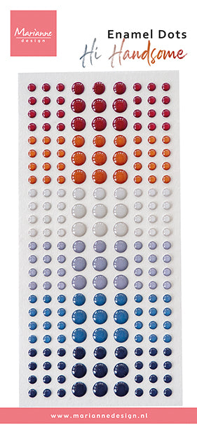Marianne Design Enamel Dots - Bonjour bel homme !