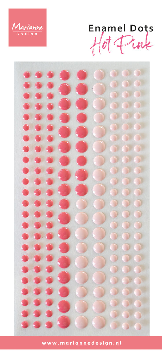 Marianne Design Points Émaillés - Rose Vif Bicolore