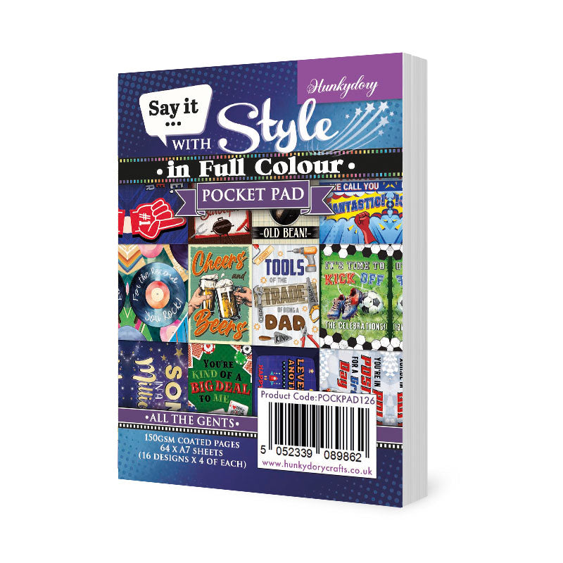 Blocs-notes de poche Say it with Style – Pour tous ces Messieurs