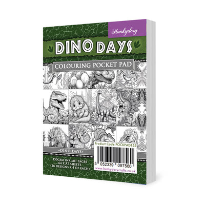 Colouring Pocket Pads - Dino Days