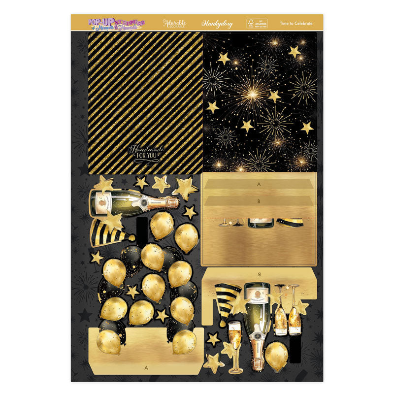 Carte escamotable à niveaux - L'heure de la fête