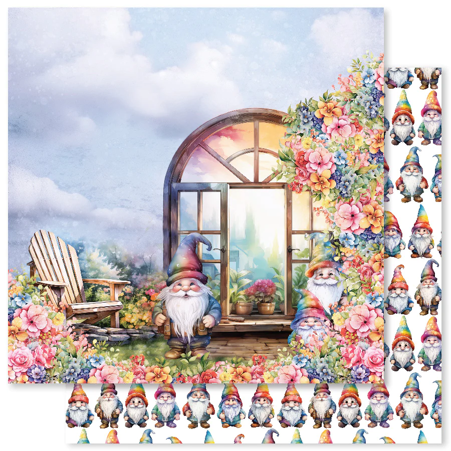 Rainbow Garden C 12x12 Paper (12pc Bulk Pack) 31491 — Ecstasy Crafts