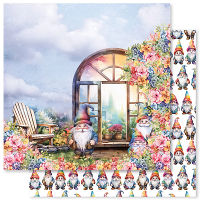 Papier Rainbow Garden C 12x12 (Paquet en vrac de 12) 31491