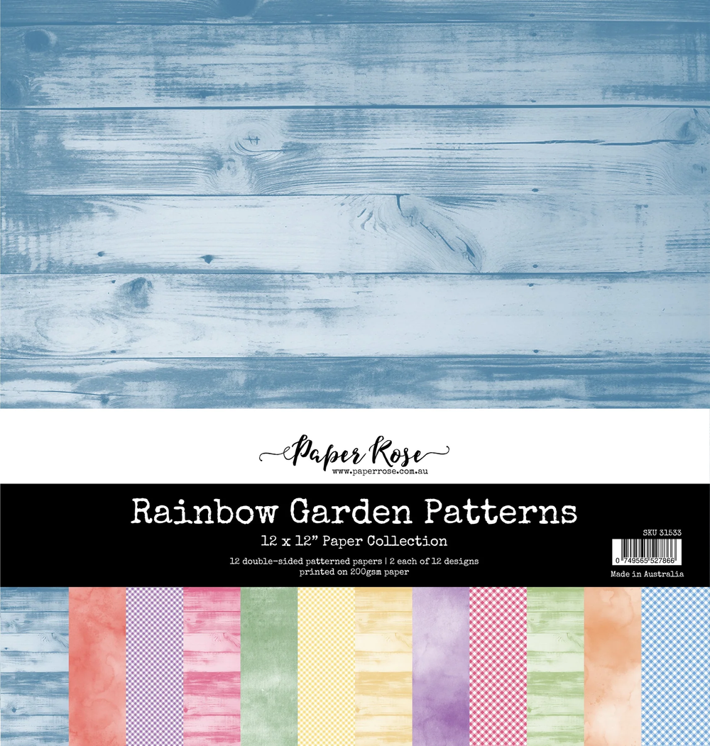 Rainbow Garden Patterns 12x12 Paper Collection 31533 — Ecstasy Crafts