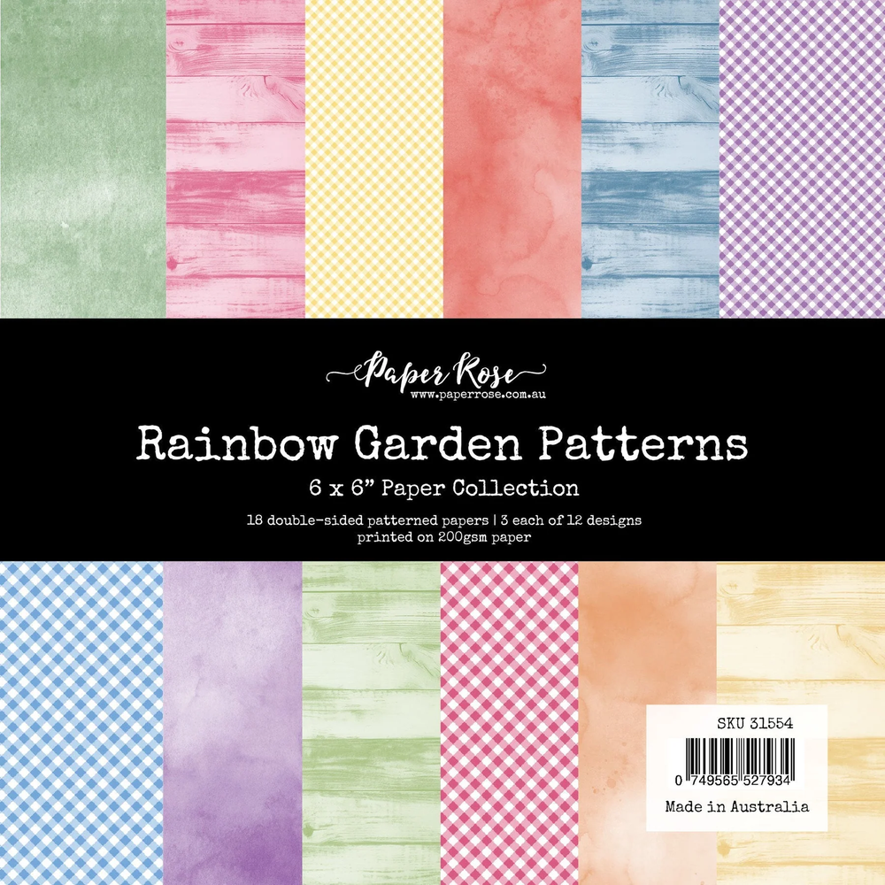 Papiers collection Rainbow Garden Patterns 6x6 31554