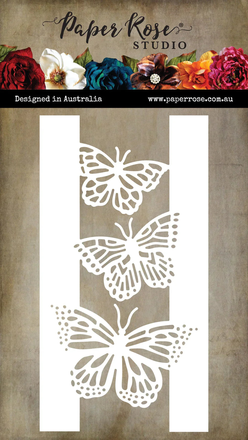 Alora - Pochoir Métallique Bordure Papillon 31620
