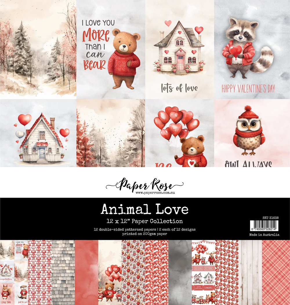 Animal Love 12x12 Paper Collection 31638 — Ecstasy Crafts