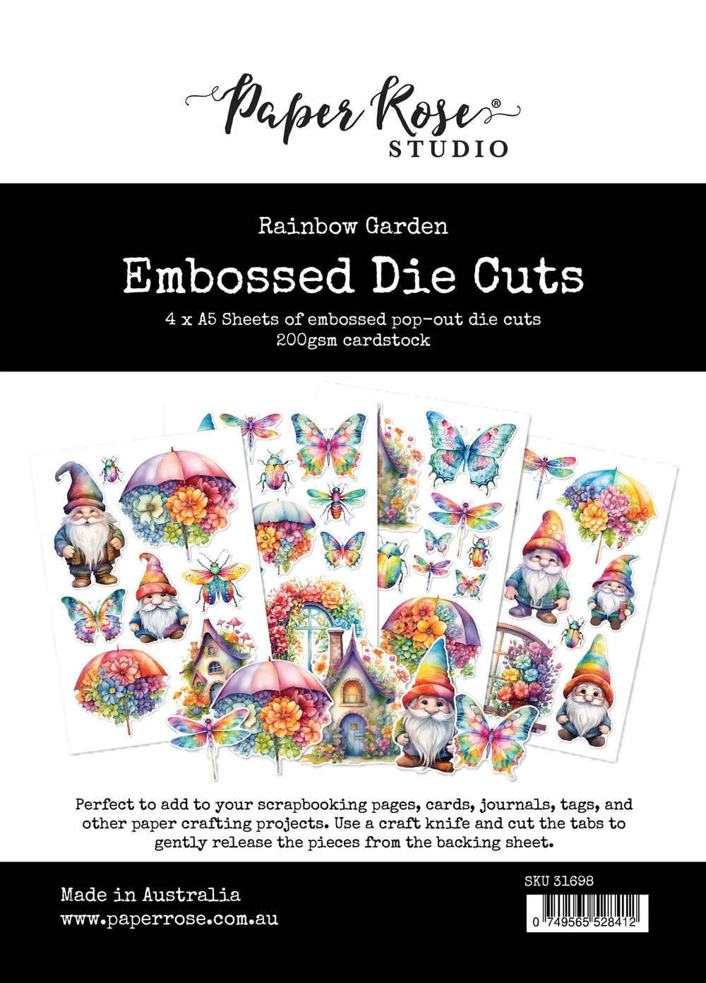 Rainbow Garden Embossed Die Cuts 31698 — Ecstasy Crafts