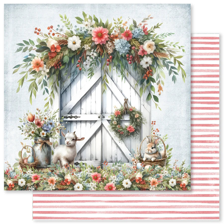 Farmhouse Friends D 12x12 Paper (12pc Bulk Pack) 31989 — Ecstasy Crafts