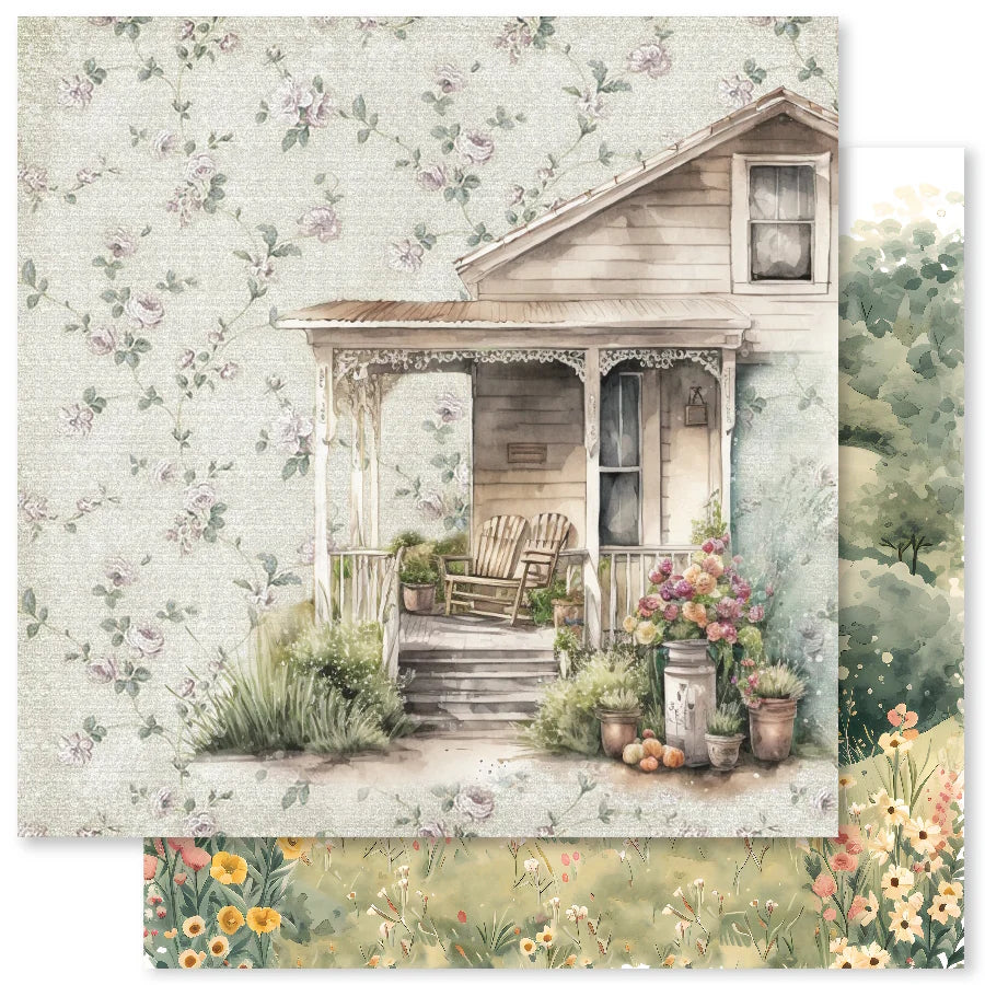 Farmhouse Friends Backgrounds A 12x12 Paper (12pc Bulk Pack) 32004 — Ecstasy Crafts