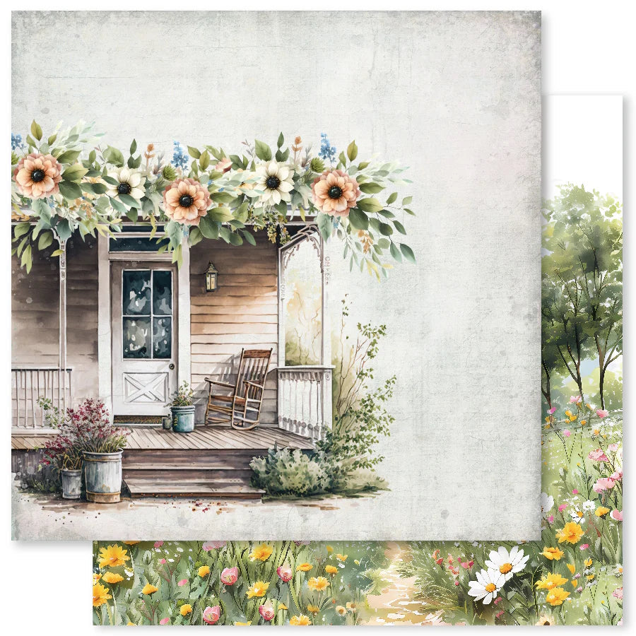 Farmhouse Friends Backgrounds E 12x12 Paper (12pc Bulk Pack) 32016 — Ecstasy Crafts