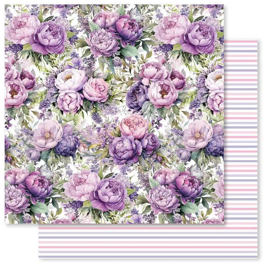 Lavender & Roses E 12x12 Paper (12pc Bulk Pack) 32178 — Ecstasy Crafts