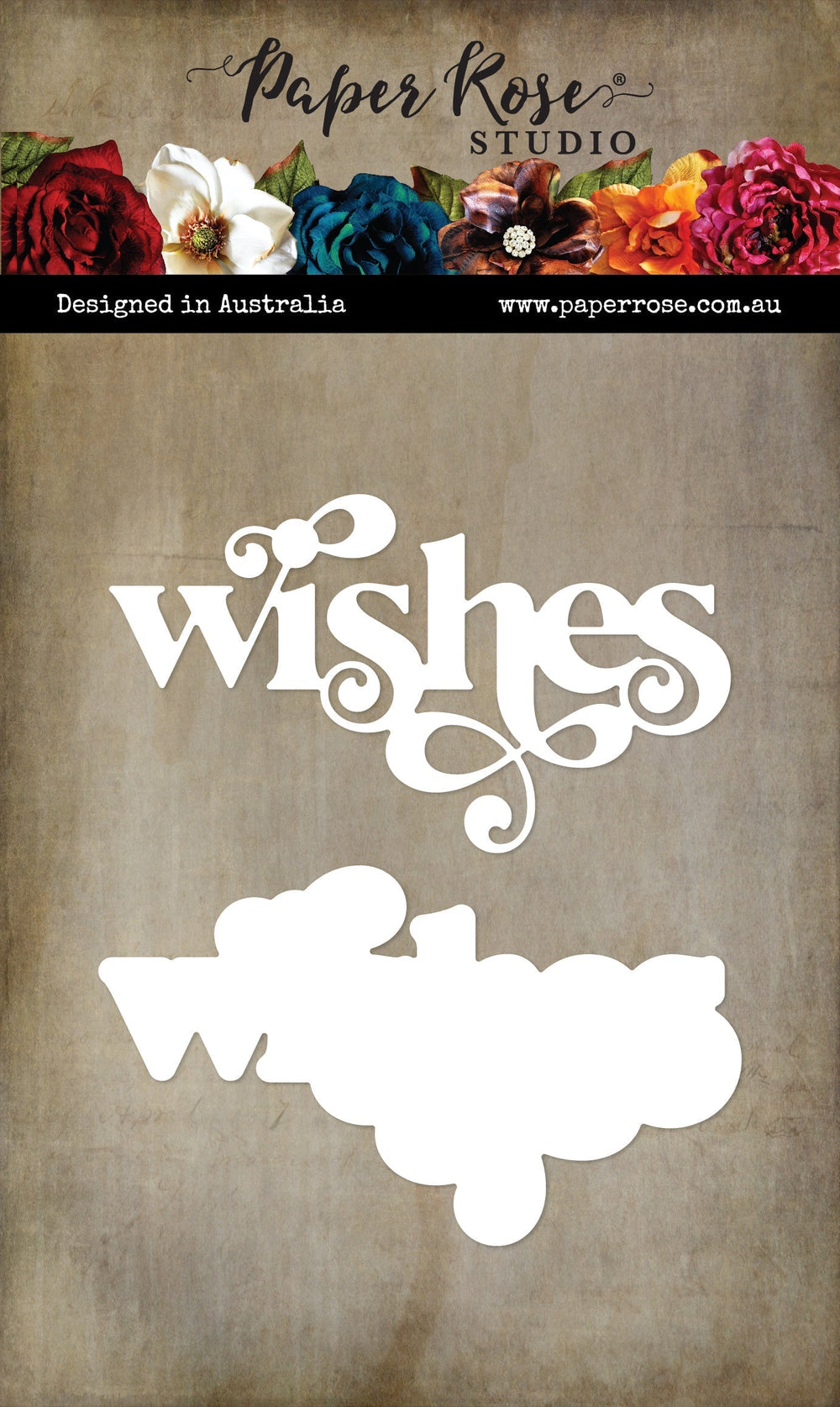 Fancy Script Layered Wishes Die 32457 — Ecstasy Crafts