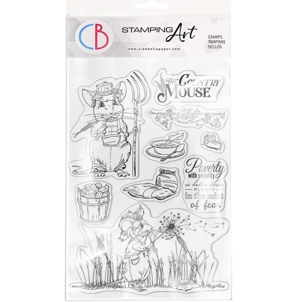 Ciao Bella Clear Stamp Set 6"x8" La Souris de Campagne