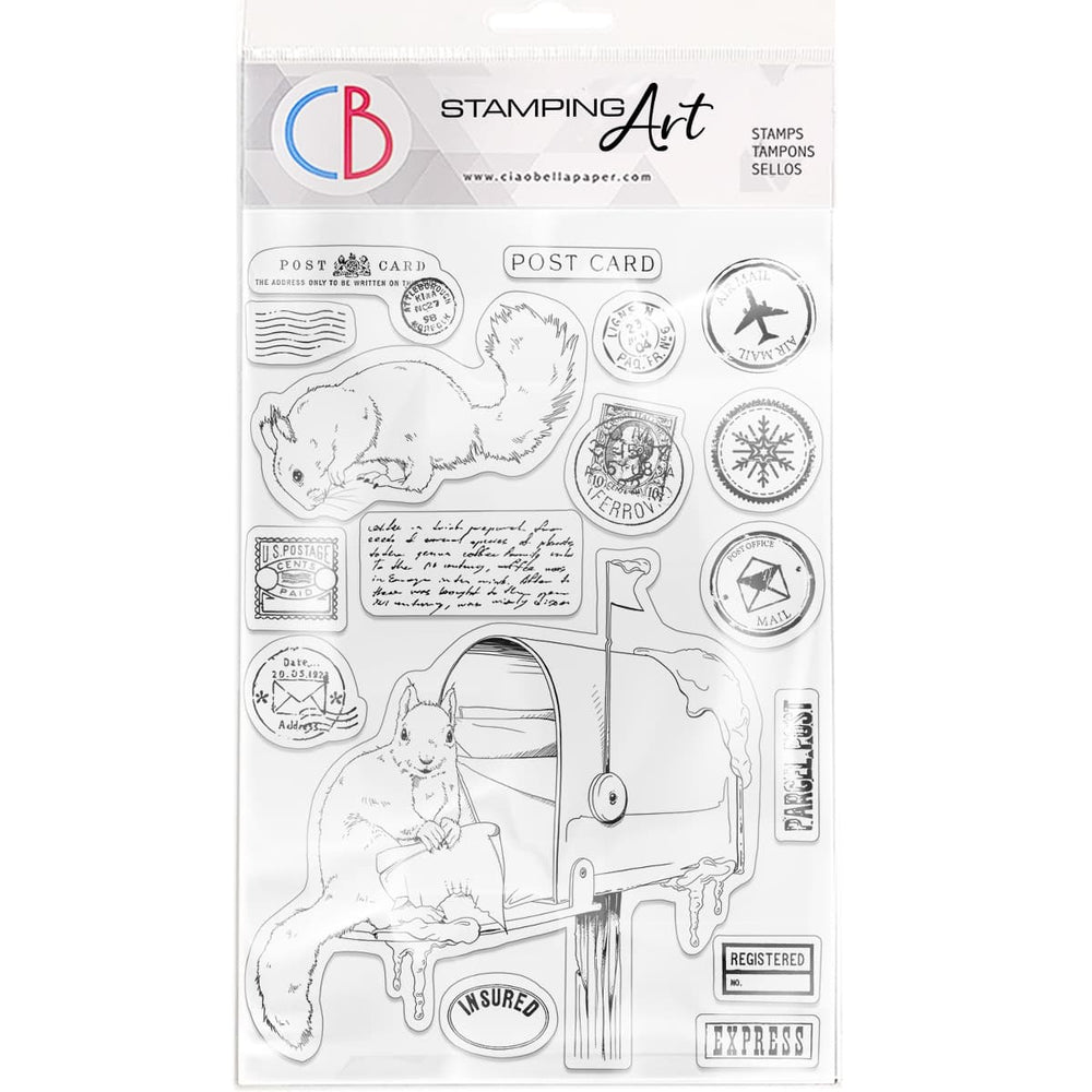 Ciao Bella Clear Stamp Set 6"x8" Mail Box — Ecstasy Crafts