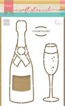 Pochoir artisanal Champagne de Marleen