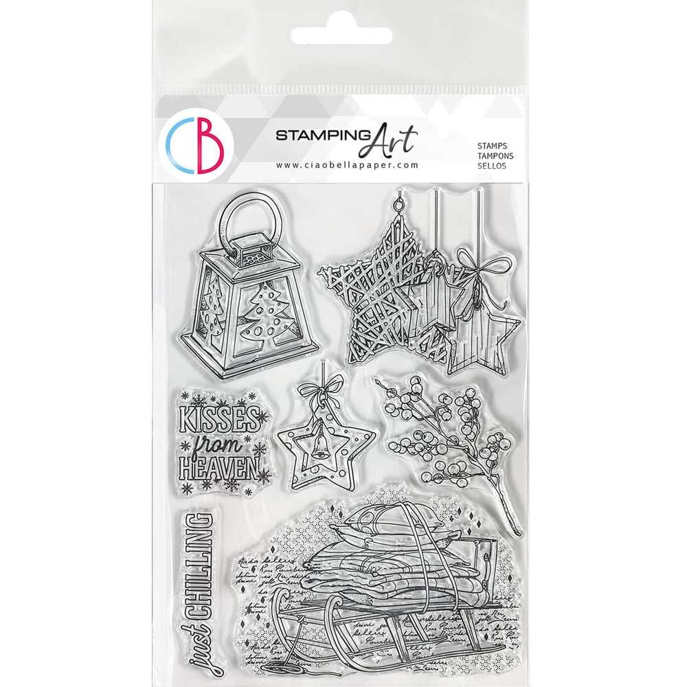 Ciao Bella Clear Stamp Set 6x8 Winter Chill