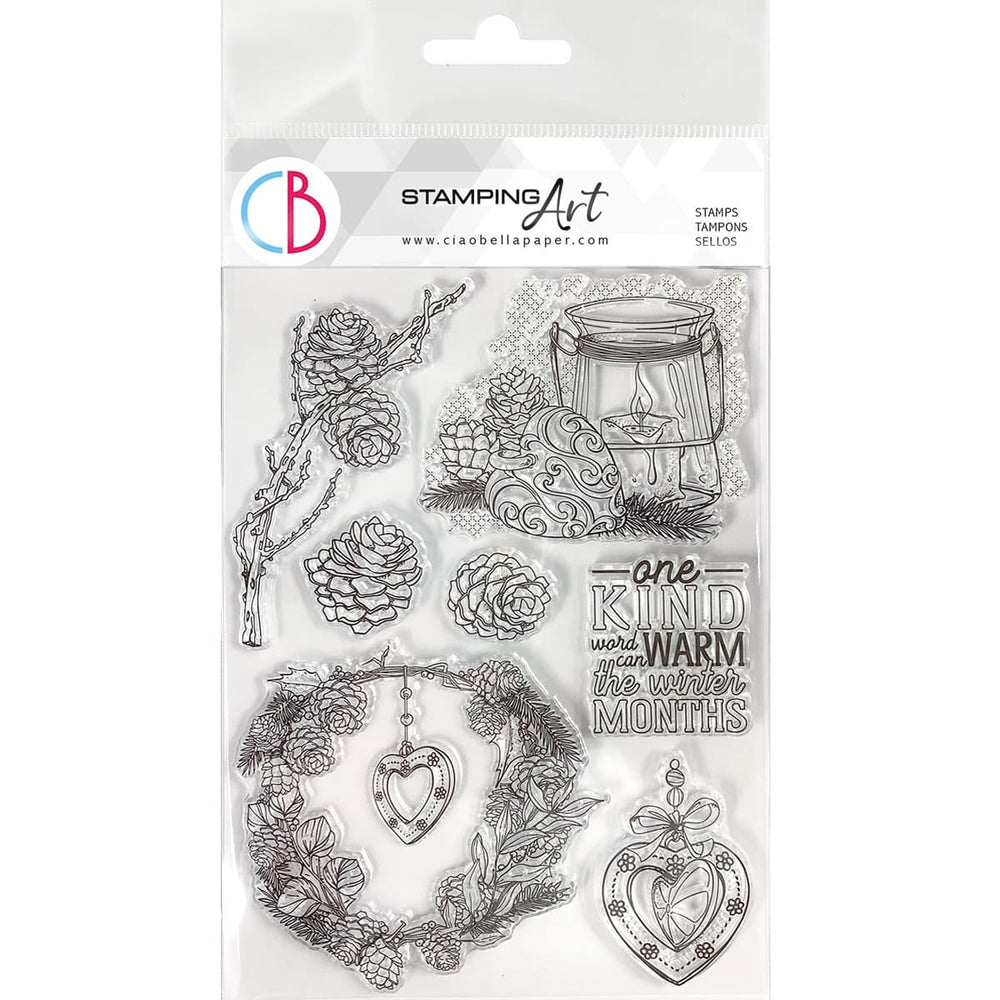 Ciao Bella Clear Stamp Set 6x8 Cœur Chaleureux