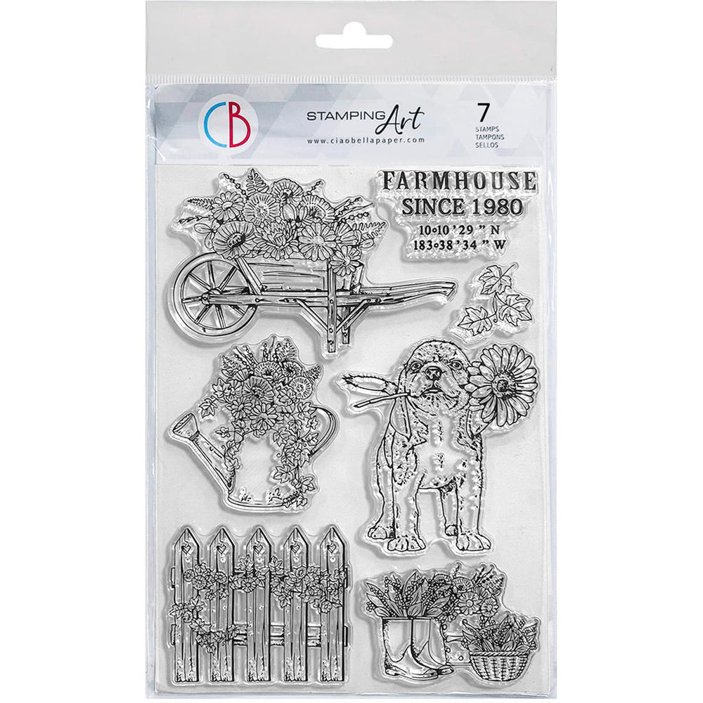 Ciao Bella Clear Stamp Set 15x20cm Le Jardin des Chiots