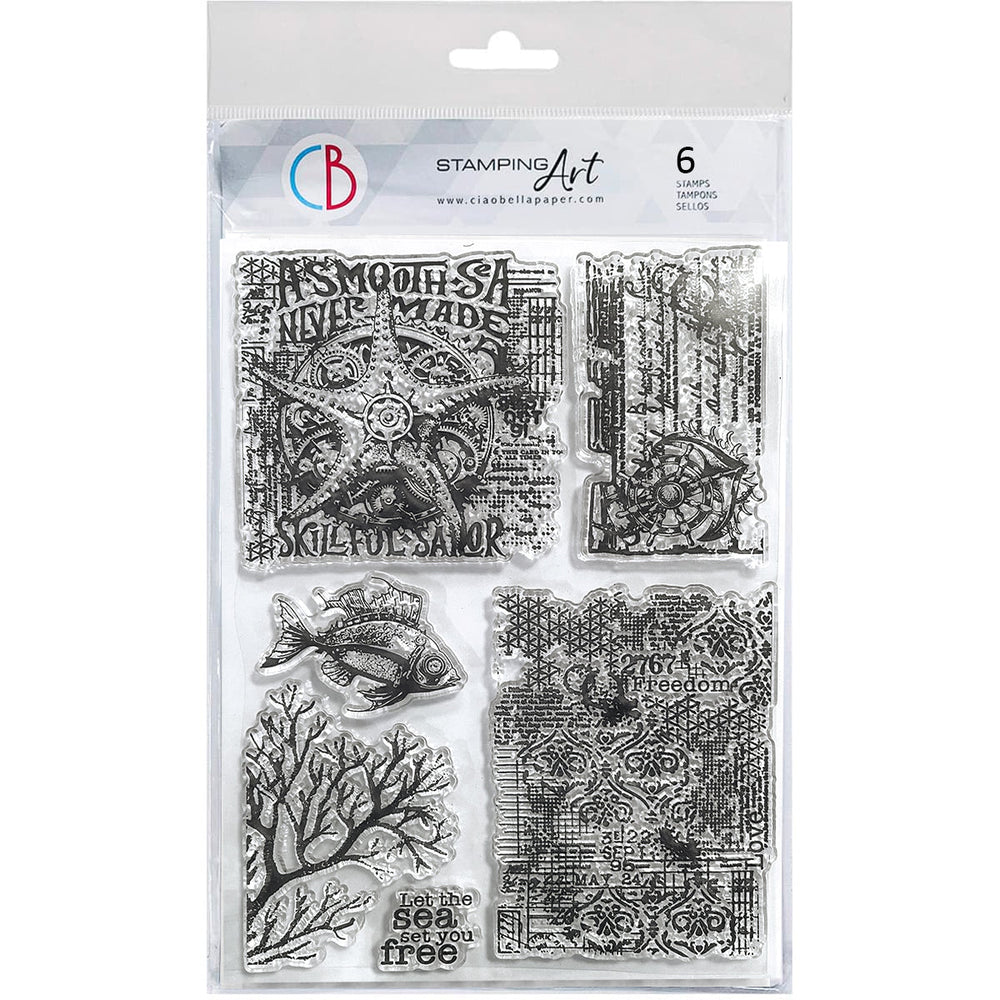 Clear Stamp Set 6"x8" Submersible Secrets — Ecstasy Crafts