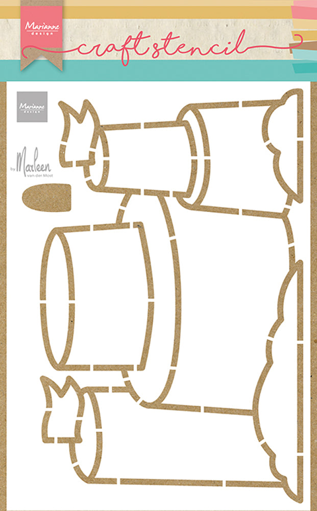 Pochoir Marianne Design - Château de sable par Marleen