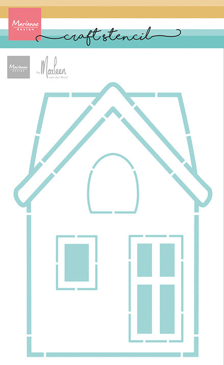 Marianne Design Pochoir créatif - Maison par Marleen