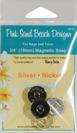 Sable Rose - Bouton-pression magnétique pour sac à main - 3/4 po (18 MM)