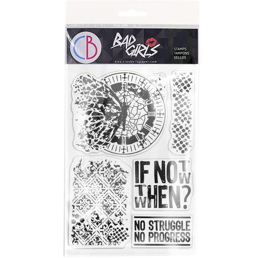 Ciao Bella Clear Stamp Set 4"x6" If Not Now When — Ecstasy Crafts