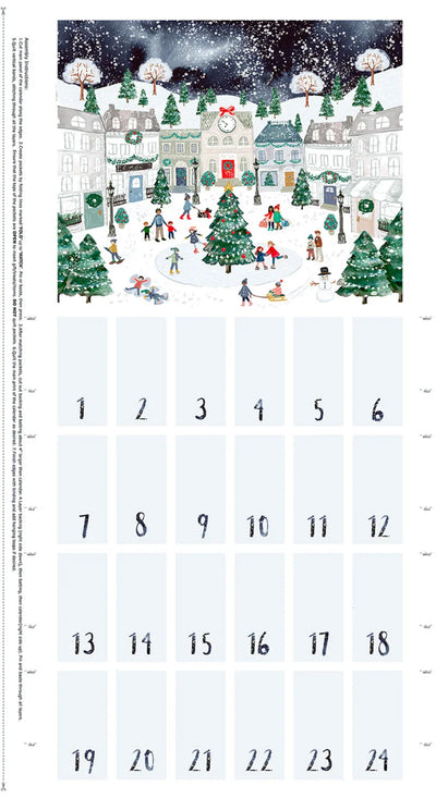Baby, il fait froid dehors - Panneau d'avent multi 24 pouces de large