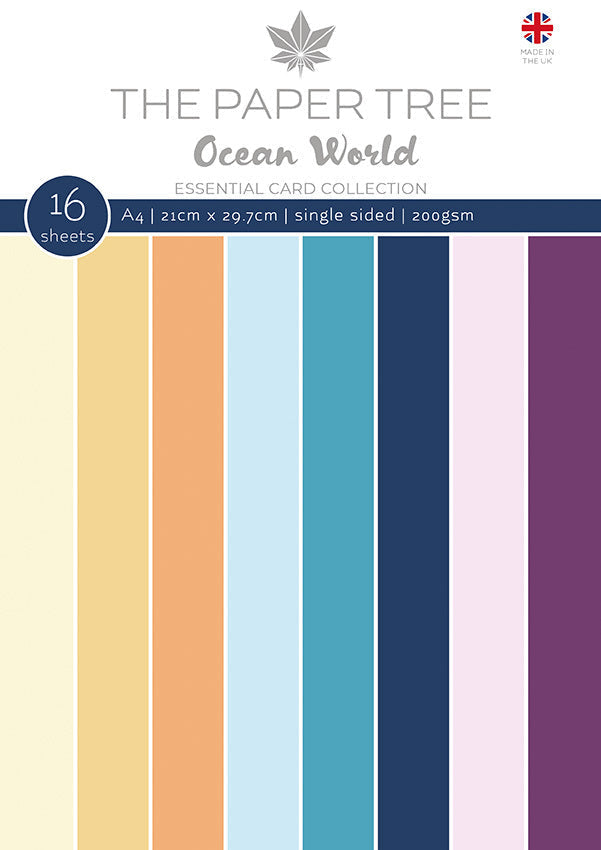 The Paper Tree Ocean World A4 Essential Colour Card