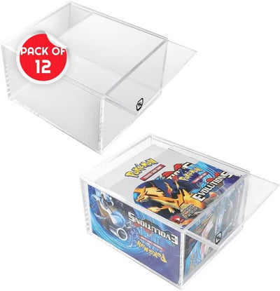Pokemon Booster Box w/ Sliding Lid Anti-UV - EVORETRO Acrylic Protector 4.0MM