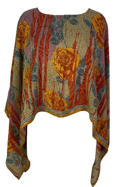 PRC6702 Poncho Capelet en Pure Soie Avatar