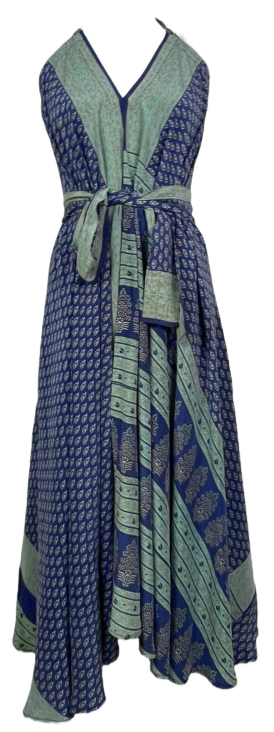 PRC7687 Avatar Pure Silk Maxi Dress with Belt