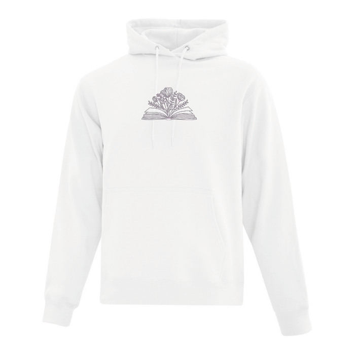 Hoodie "Blooming Book" brodé