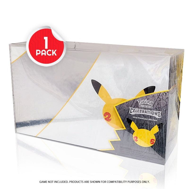 Boîte de Collection Pokémon Célébrations Ultra Premium EVORETRO PET Protector 0.45MM - Lot de 1