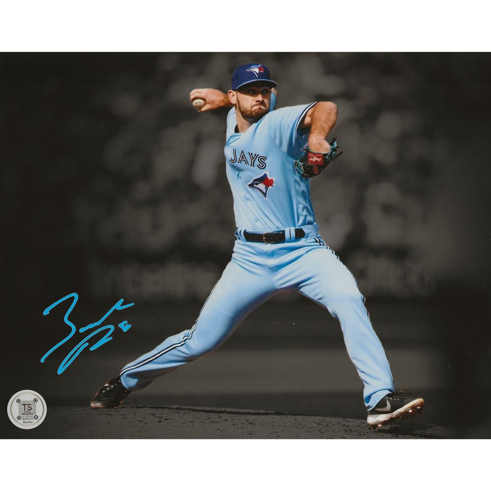 Photo 8x10 de Zach Pop autographiée des Blue Jays de Toronto