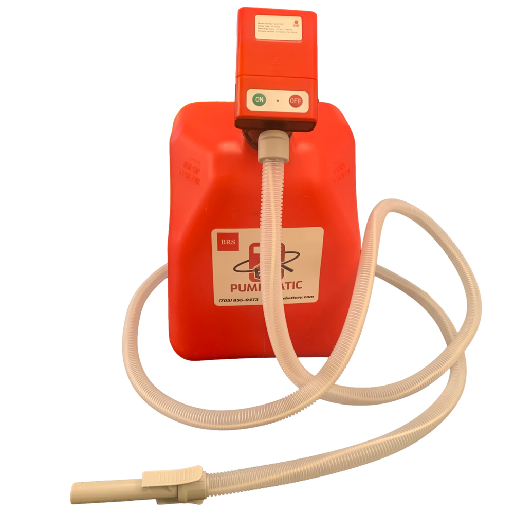 PUMPMATIC Tuyau de 3,7 m + Kit combiné bidon d'essence de 19 litres - 12,1 L/min - ESSENCE, DIESEL, KÉROSÈNE