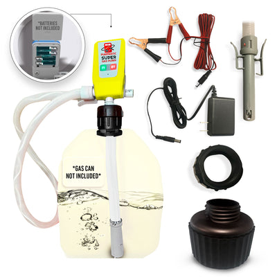 Pompe à Gasoil Diesel PumpMatic Super Pompe à Carburant + 3 Sources d'Alimentation avec Tuyau Siphon de 1,3 m