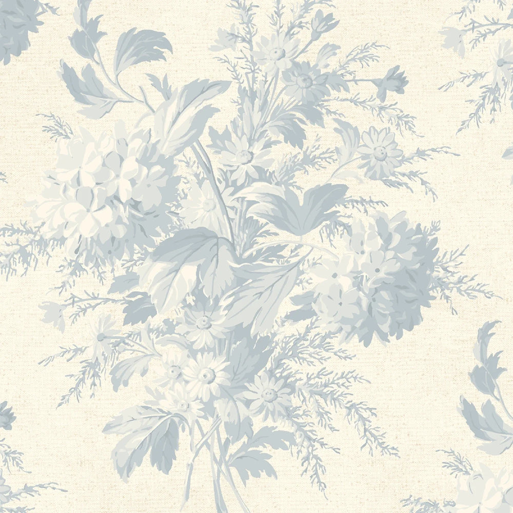 Franklin House - Blue Bouquet - 108in wideback - QB541547D-BLUE — Cottage Quilting Ltd.