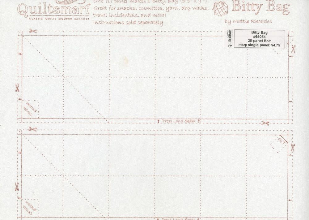 Bitty Bag Printed Interfacing — Cottage Quilting Ltd.