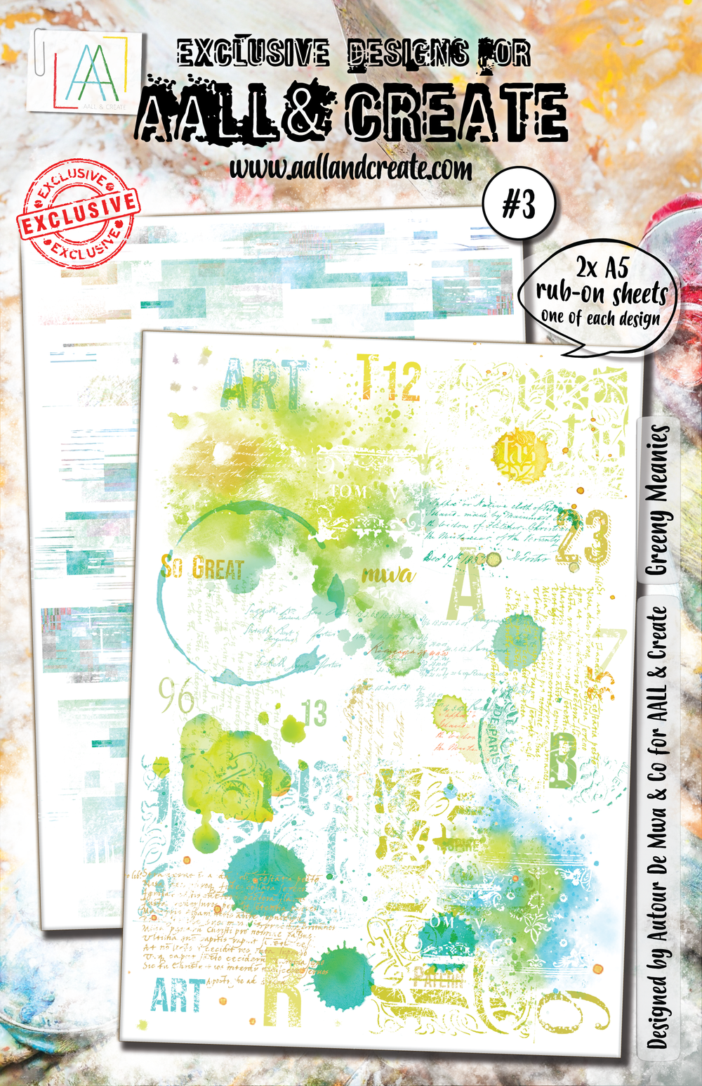AALL and Create Rub-Ons - Les Vilaines Vertes