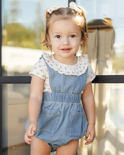 Combinaison en denim | Bleu délavé | Rylee & Cru