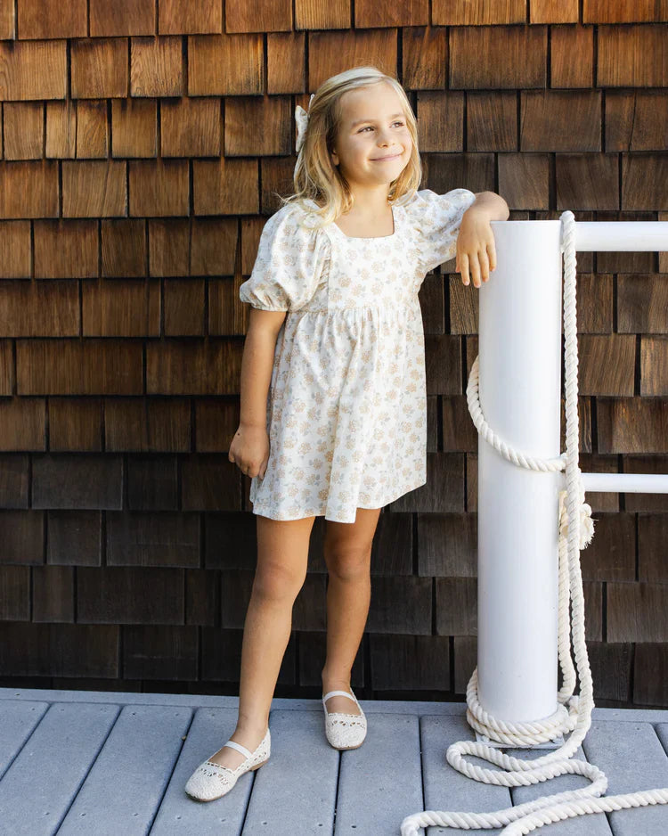 Robe Brea | Imprimé Fleuri Jaune | Rylee & Cru