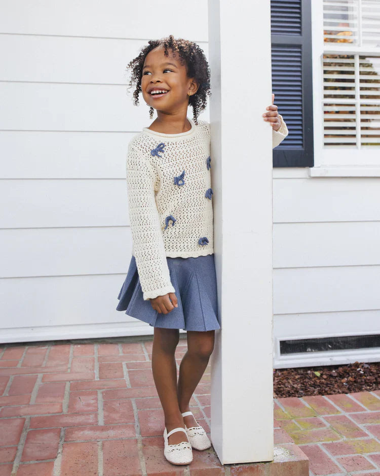 Chandail en tricot crocheté | Nœuds | Rylee & Cru