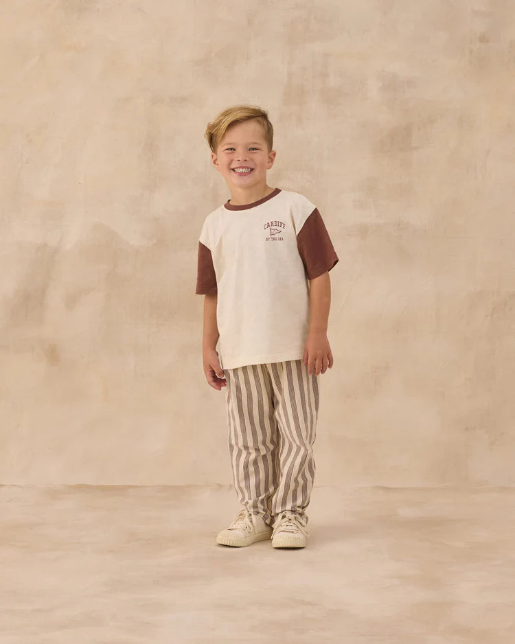 Pantalon Rory | Rayures Brunes | Rylee & Cru