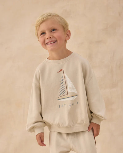 Oversized Sweatshirt | Set Sail | Rylee & Cru